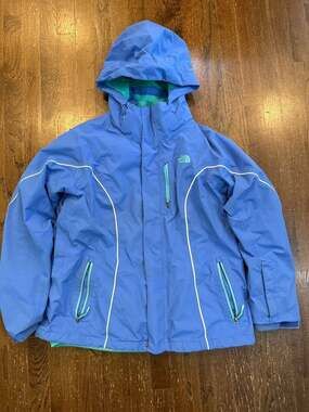 The North Face Women's Sofiana HyVent 3-in-1 Triclimate Ski Jacket XL Blue Teal